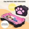 whiffee Portable Toddler Floor Bed,Foldable Toddler Travel Bed with Washable