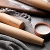 Muso Wood Wooden French Rolling Pin For Baking, Beech Wood