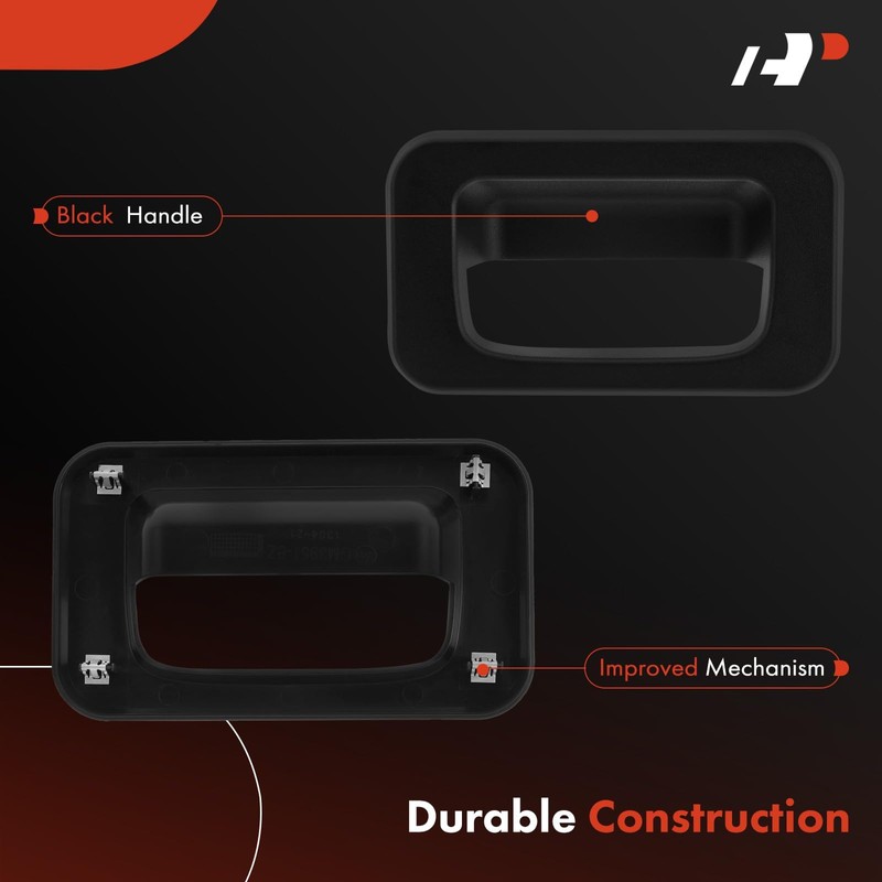 A-Premium Tailgate Handle Bezel Compatible with Hummer H2 2003-2009, Textured