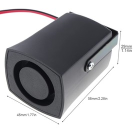 DriSentri Car Back-up Alarm, 105dB 12V-24V Waterproof Back Up Alarm Reverse Beeper Car Reverse Horn Backup Reverse Warning Alarm for Motorcycle Car Vehicle