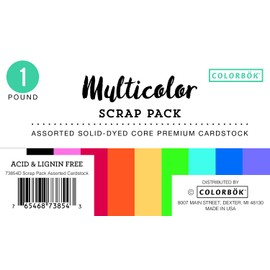 ColorBok Scrap Pack 1 LB Paper, Multicolor