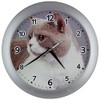 SELVA Children's Wall Clock - Cat Motif - ABS Case