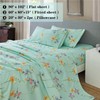 JSD Green Floral Printed Sheet Set King Size, 4 Piece