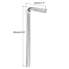 TA-VIGOR 5Pcs 5mm L-Shaped Hex Key Wrench Set, CR-V Steel Metric Allen Wrenches for Electronics Repair, Furniture Assembly, and DIY Projects