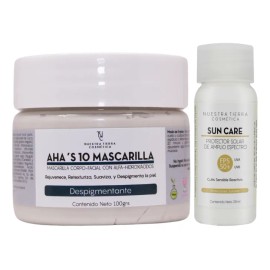 Mascarilla Facial Despigmentante Y Anti-acné Con Aha´s 100gr Tipo de piel Tarro con 100grs