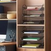 SimpleHouseware Organizador de documentos y cartas para escritorio, apilable de