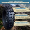 130/60-13 Mountain Bike Tire, Heavy-Duty Offroad 8PR 62J Nylon, All-Terrain