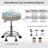 Fiqyvagox Beach Shell Seashell Starfish Stretchy Round Bar Stool Slipcovers