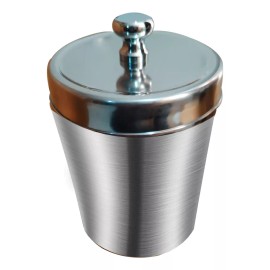 Hemco Torundero Mediano 500ml Acero Inoxidable Porta Torundas Fact