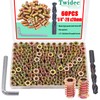 Twidec/60PCS 1/4"-20 Threaded Inserts for Wood Furniture Screw-in Nut Wood