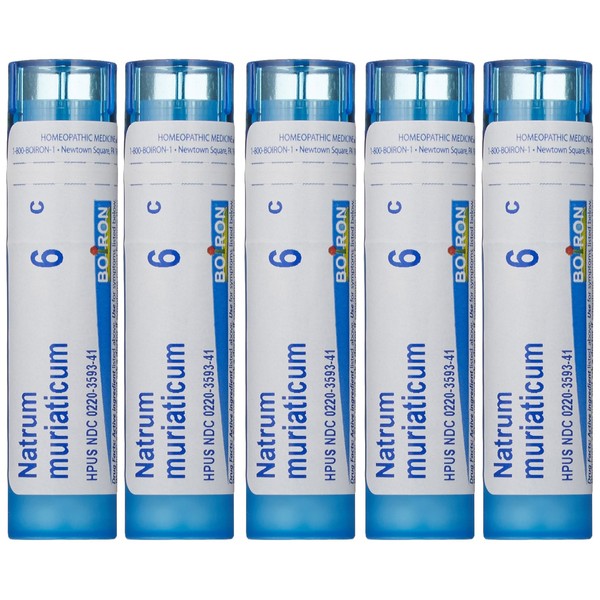 Boiron Natrum Muriaticum 6C (Pack of 5), Homeopathic Medicine for Runny Nose