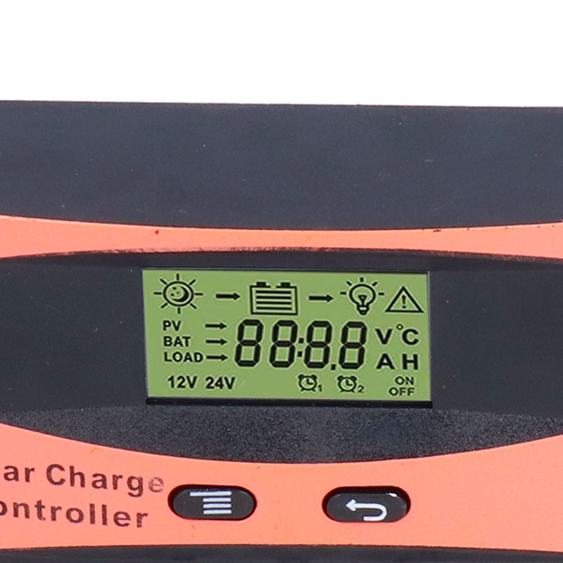 Solar Charge Controller LCD Circuit Protection Anti Backfill PWM Charge