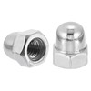 uxcell M6x1.0 Acorn Cap Nuts, 10Pcs 304 Stainless Steel Dome
