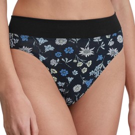 CALIDA Women's Elastic Trend Briefs, Black print, 10 - 12