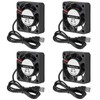 4-Pack 40 mm x 10 mm DC 5 V USB