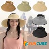 SUN CUBE Sun Visor Hats Women, Straw Beach Hats for