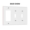 Red 3-Gang 2-Toggle 1-GFCI/Decorator Combination Light Switch Decorative Triple Combo