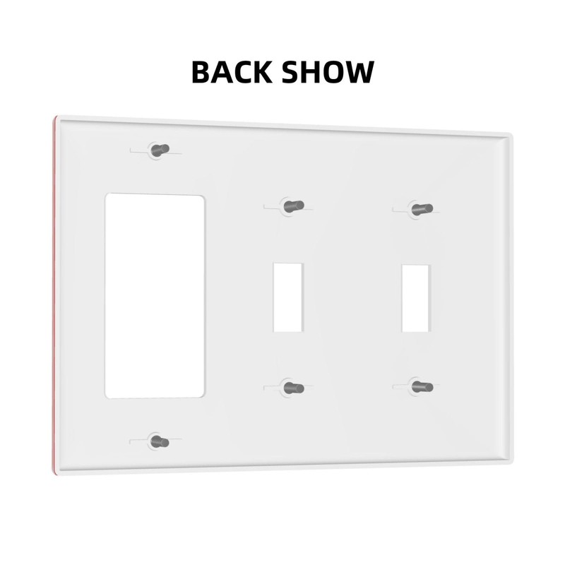 Red 3-Gang 2-Toggle 1-GFCI/Decorator Combination Light Switch Decorative Triple Combo