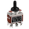 Heschen Metal Toggle Switch RT1322FS, DPDT, Momentary (ON)/OFF/(ON), 3 Positions,