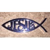 miata JESUS Fish Car Chrome 3D Plastic ABS Emblem Religious