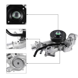 AULINK AW7168 Water Pump For Dodge Ram 1500 2500 3500 2003-2008,Durango 2004-2008,Chrysler Aspen 2007-2008,Hemi Engine V8 5.7L 120-4370 53021380AM 943501