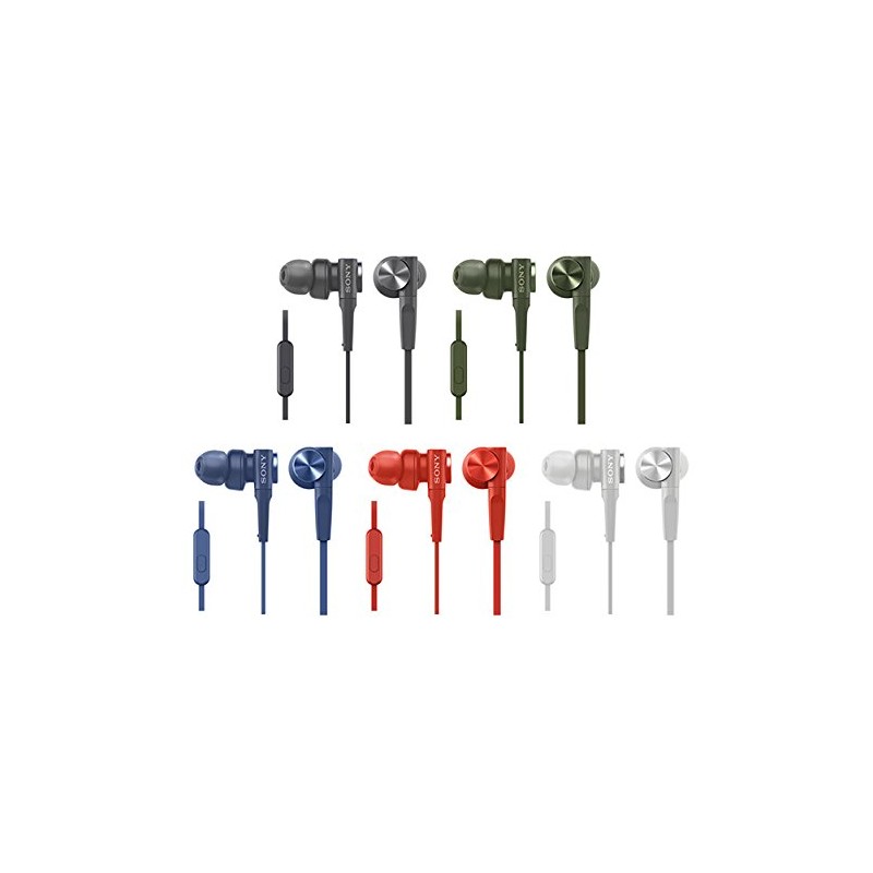 Sony Earphones Heavy Bass Model MDR-XB55AP: Canal Type with Remote