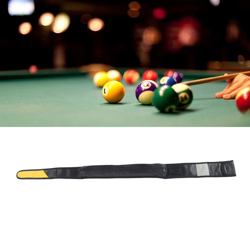 Billiards Club Bag 3/4 Billiards Pool Bag Black PU Leather