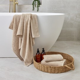 Christy Big Bath Towel, Large, 1 Sheet, 100% Cotton, Approx. 27.6 x 55.1 inches (70 x 140 cm), Absorbent, Quick Drying, Luxurious, Hotel Like Fluffy, Cotton, Silver