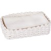 Guest Towel/Buffet Napkin Caddy Tray, White