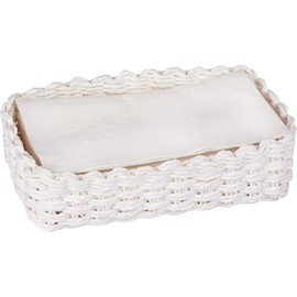Guest Towel/Buffet Napkin Caddy Tray, White
