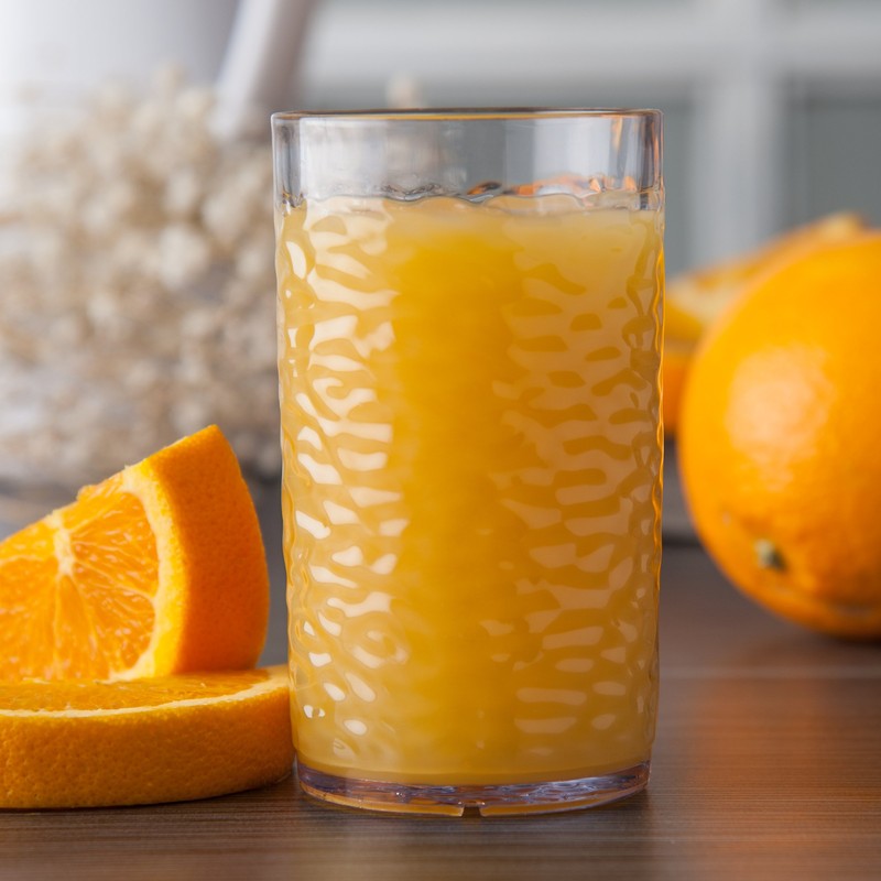 Carlisle 550807 Pebble Optic Tumbler, 8 oz, Clear, Plastic (Pack