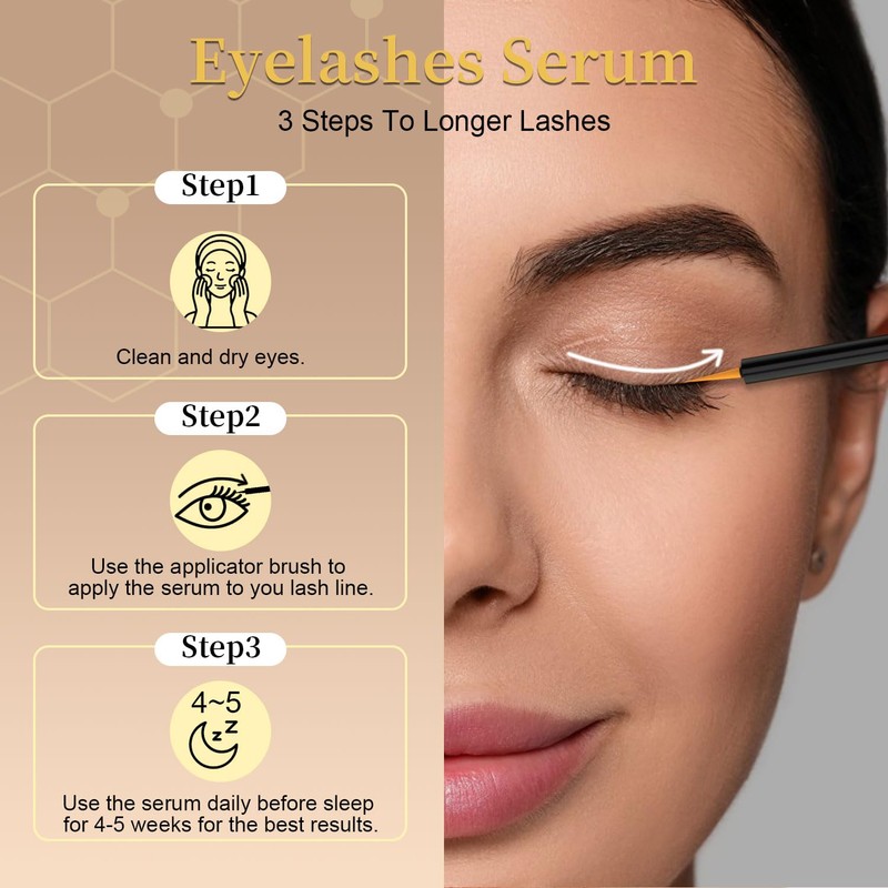 Lash Serum for Eyelash Growth, Premium Lash Enhancing Serum with