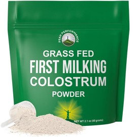 First Milking Colostrum Powder from Grass Fed USA Cows Milked Within 6 Hours of Giving Birth to Get The Most Bioactive Colostrum Nutrients. High Immunoglobulin Bovine Colostrum Supplement for Humans