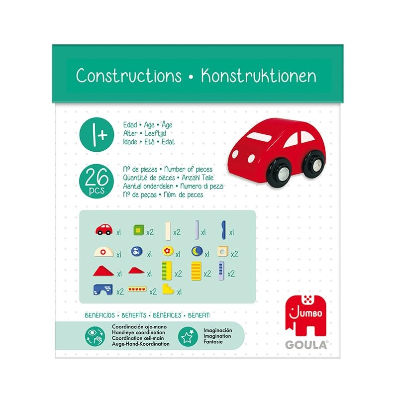 Goula Wooden Construction Pack (26 Pieces)