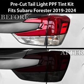BOGAR TECH DESIGNS Full Headlight Taillight Tint Kit Compatible with Subaru Forester 2022-2024, Dark Smoke