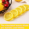 RDNKVB Pack of 10 Artificial Lemon Slices Plastic Fake Lemon