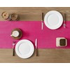 ZeeMart Linen Textured Border Table Runner, 14 x 48 Inch