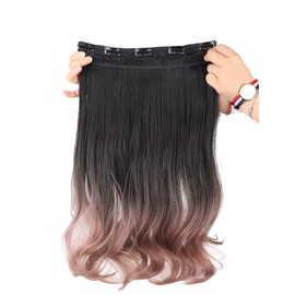 YJINCO YJWJ06 Extension Gradient Color Collar Wig, Point Wig, Long, Curl, Hair Clip, Heat Resistant, Heat-resistant up to 356°F (180°C), One-Touch, Includes Fastening Clip - Ayo (Upgraded Version)