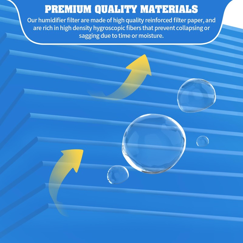 12-Pack Replacement Filters Compatible with LEVOIT Superior 6000S Smart Evaporative