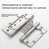 6 Pack Non-Mortise Door Hinges, 4 x 3 inch Stainless