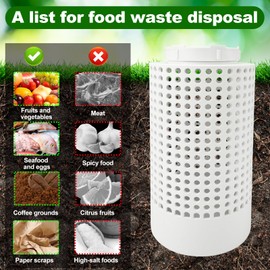 2 PCS Compost Bin Outdoor, Inground Worm Farm Compost Bin Kit for Raised Garden Beds at Home, Farm Compost Bin for Garden, Reducing Food Waste Composting Systems Sustainable Worm Composter.