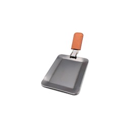 oka-d-art Black Iron Plate, Small Type, Set of 4, With Holes, For L Type, 5.5 x 7.5 inches (140 x 190 mm) (Orange, 3.2 mm)