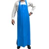 KLEEN HANDLER Blue Waterproof TPU Bib Apron with Adjustable Neck,