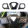 Carbon Fiber Steering Wheel Cover Molding Trims Accessoriess for Polaris