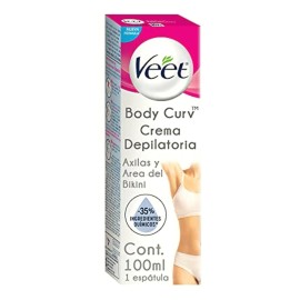 Veet Veet Body Curv Crema Depilatoria Áxilas Y Área De