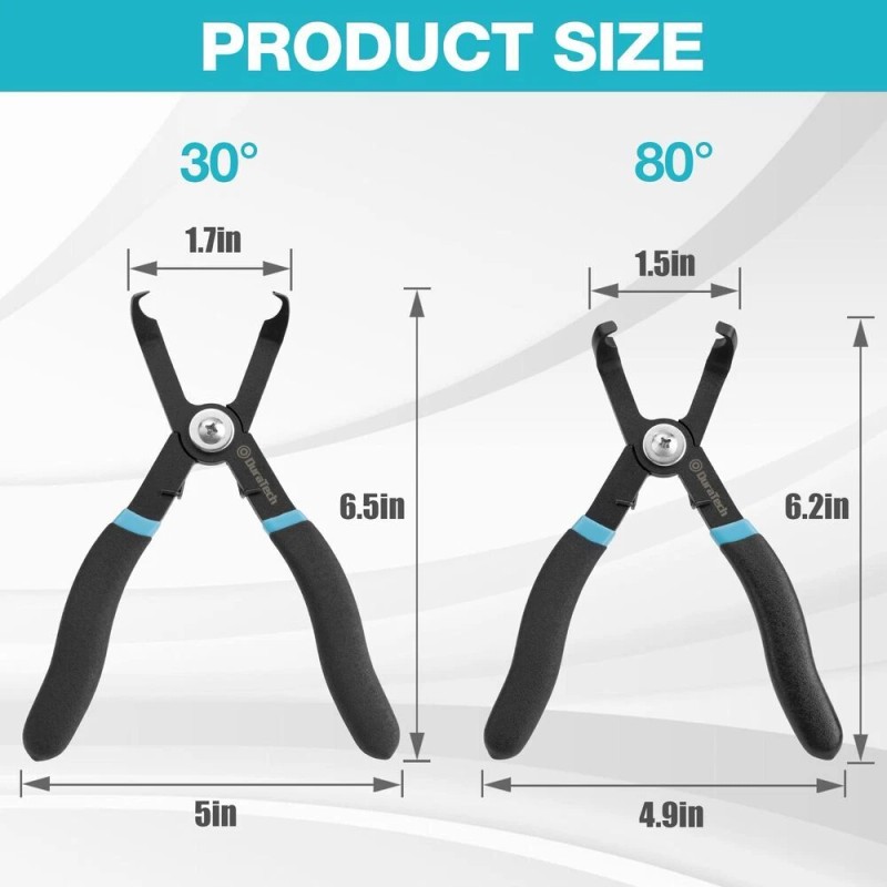 DURATECH 2-Piece Push Pin Pliers Set Auto Clip Removal Tool