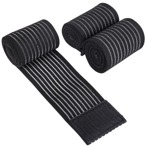 DERAYEE Bandage Supporter, Adjustable Elastic Band, 2 Pieces, 59.1 inches