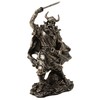 MystiCalls Viking Figurine with Raised Sword Viking Figurine Viking Decoration