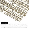 sourcing map Felt Board Letters, 680 Characters Bronze 3/4" Letters