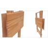 Didakta Mesita Armable De Madera, Plegable Mesa De Servicio 45x45x42
